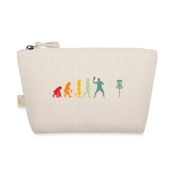 Disc Golf Evolution vintage retro - Bio-Täschchen - Natur - Vorne