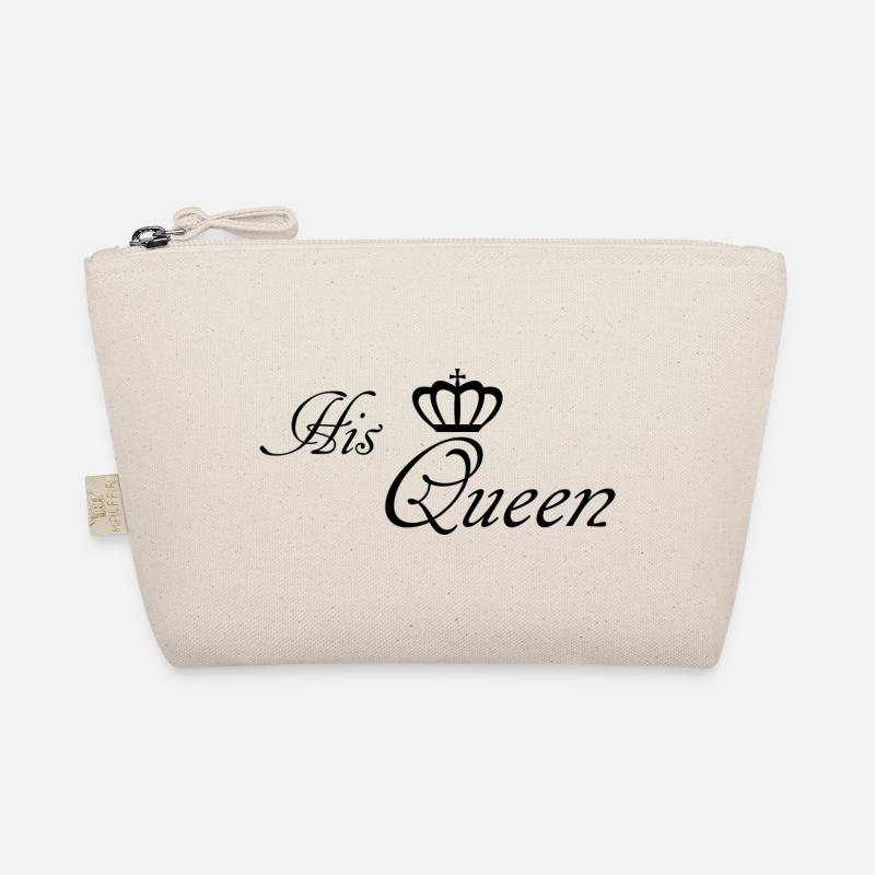 His queen, queen, princess, crown Organic Pouch