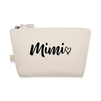 Mimi - gift grandma grandmother birthday - Organic Pouch - nature - Front
