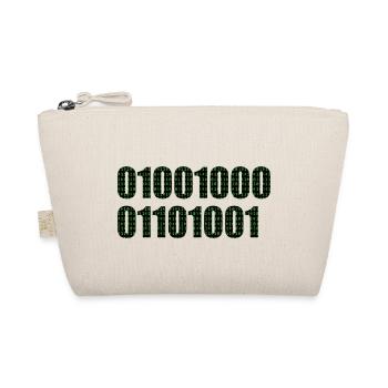 Binärcode "Hi" - Bio-Täschchen - Natur - Vorne