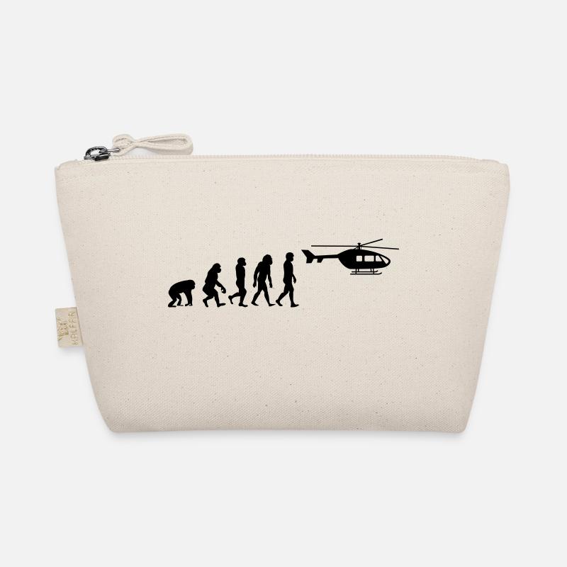 Helicopter Pilot Evolution Stone Age Organic Pouch