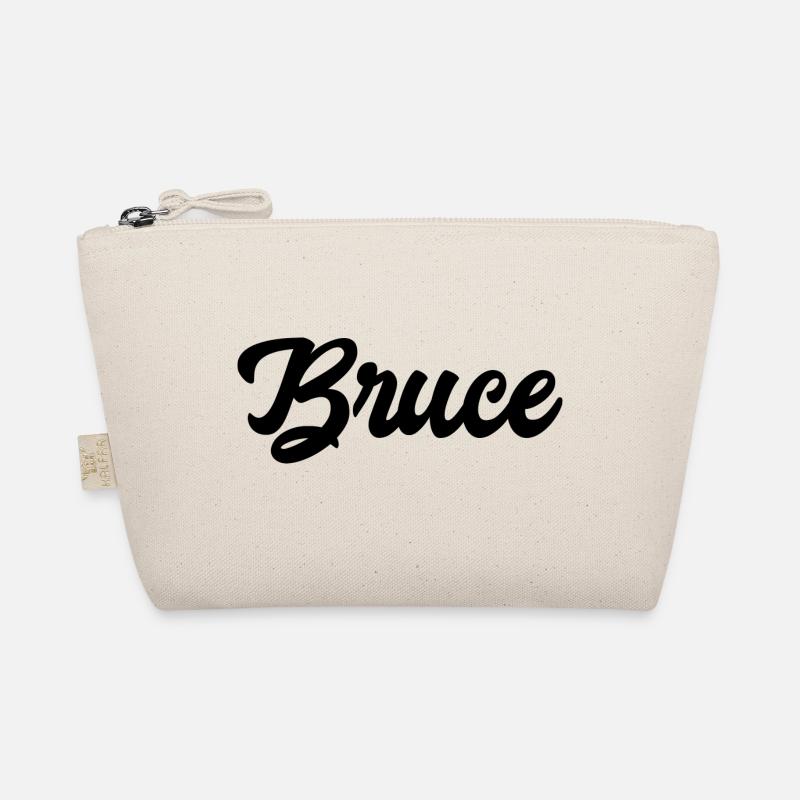 Bruce Custom Text Birthday Name Organic Pouch
