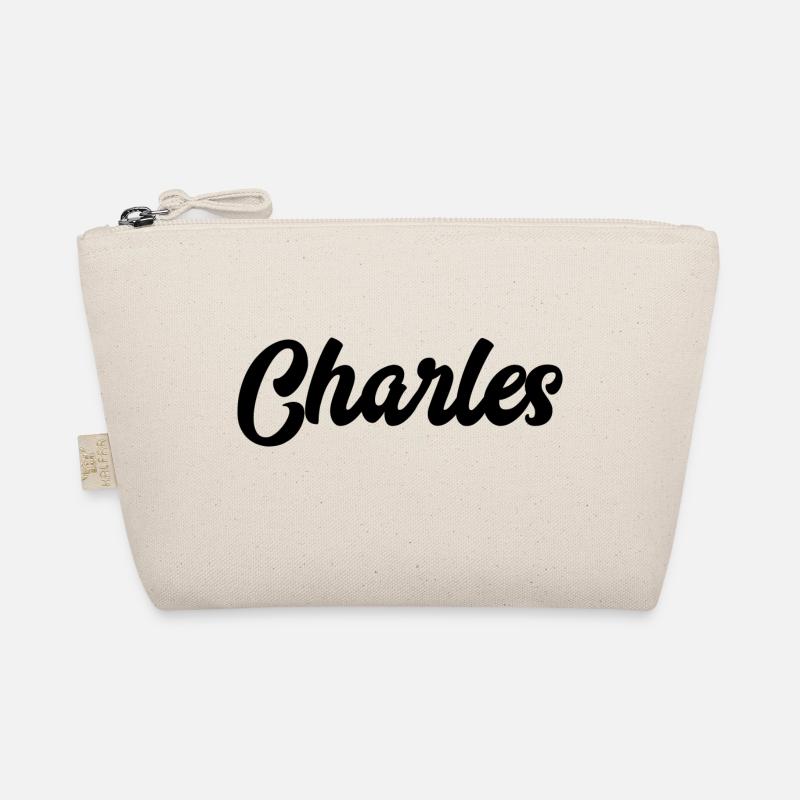 Charles benutzerdefinierte Text Geburtstag Name Bio-Täschchen