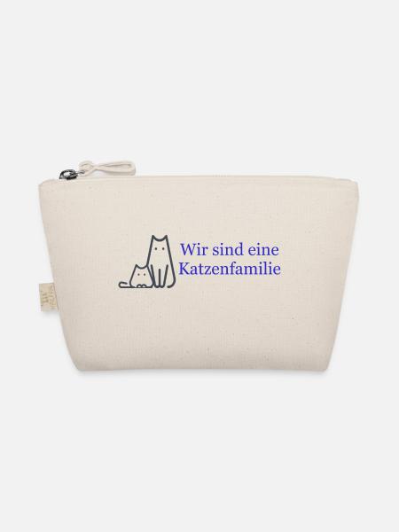 Wir sind eine Katzenfamilie - Bio-Täschchen - Natur