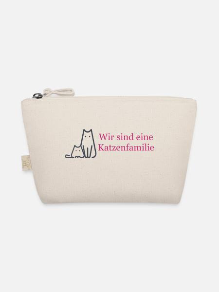 Wir sind eine Katzenfamilie - Bio-Täschchen - Natur