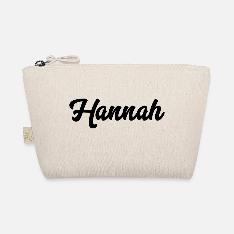 Hannah Custom Text Birthday Name Organic Pouch