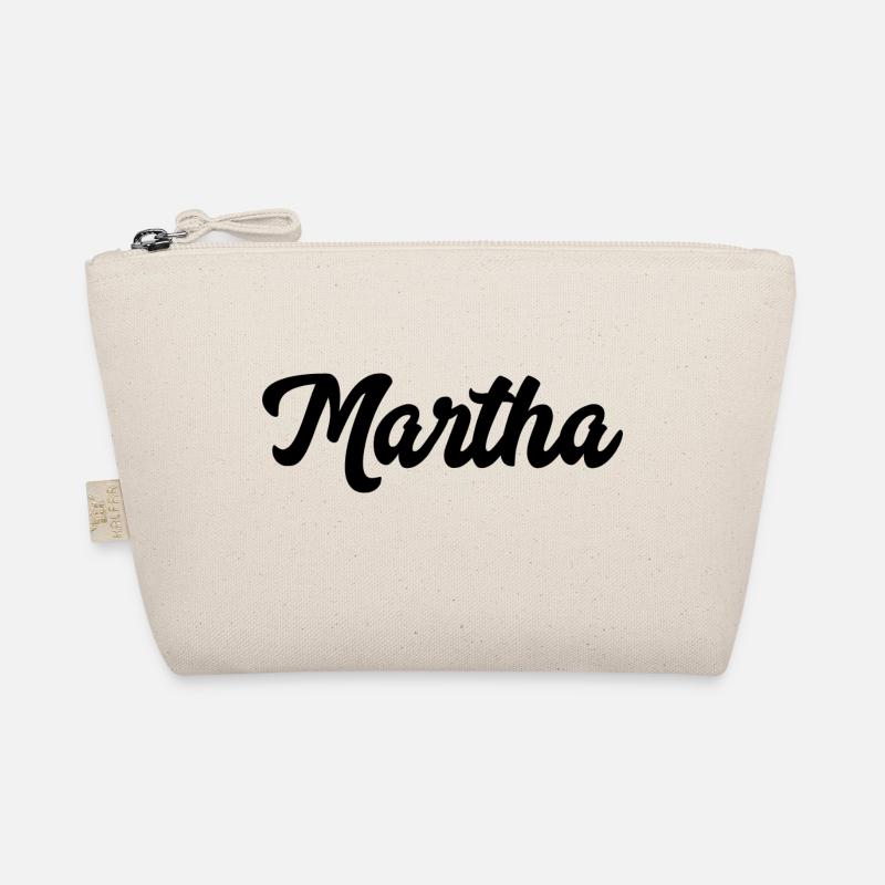 Martha Custom Text Birthday Name Organic Pouch
