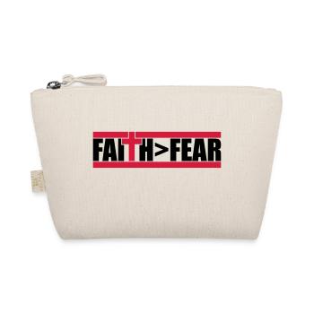 God Faith Bigger - Organic Pouch - nature - Front