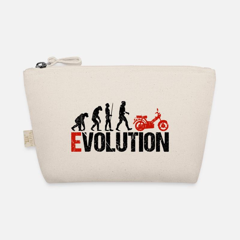 Mofa Vehicle Evolution Funny for Moped Drivers Organic Pouch
