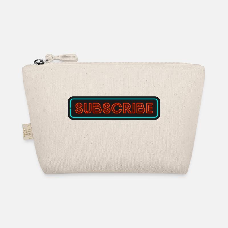 Neon Subscribe Design Organic Pouch