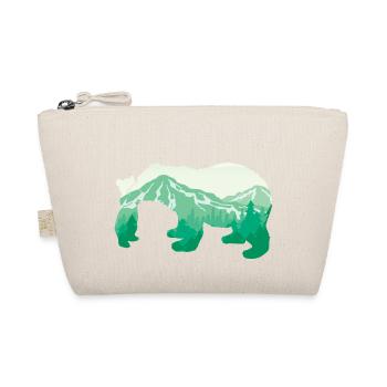 Bear - The Great Mountain Bear Animal Lover Gift - Organic Pouch - nature - Front