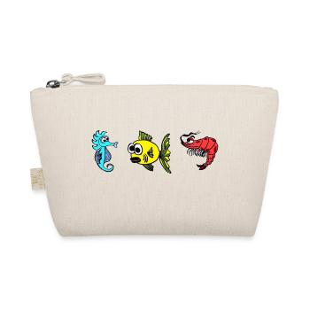Marine | Seahorse Fish Shrimp - Organic Pouch - nature - Front