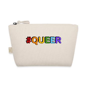 QUEER hashtag - Organic Pouch - nature - Front