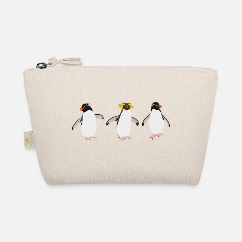 Pinguine Rockspringen (Trio) - Bio-Täschchen - Natur
