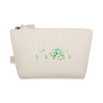 Forest Heartbeat Trees Symbol Pulse ECG icon Graphic - Organic Pouch - nature - Front