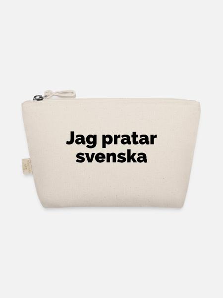 I speak Swedish, Swedish language saying - Organic Pouch - nature - Front