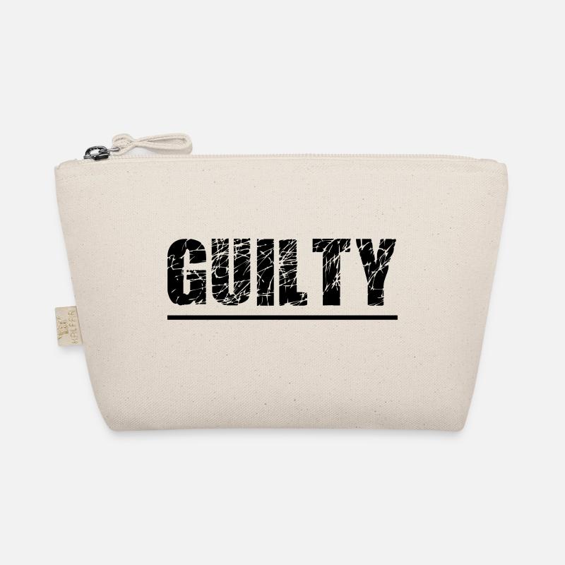 Guilty, cool lettering Guilty as a new trend Organic Pouch