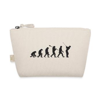 Golf Evolution Retro Gift For Golfers - Organic Pouch - nature - Front