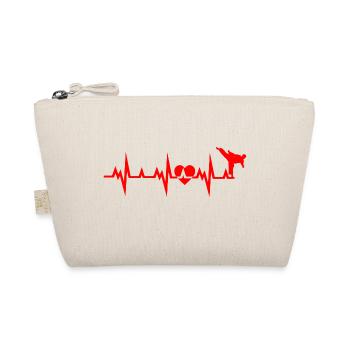 Karate Boxing Fighting - Organic Pouch - nature - Front