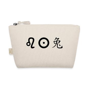 Lion, Sun, Rabbit - Organic Pouch - nature - Front