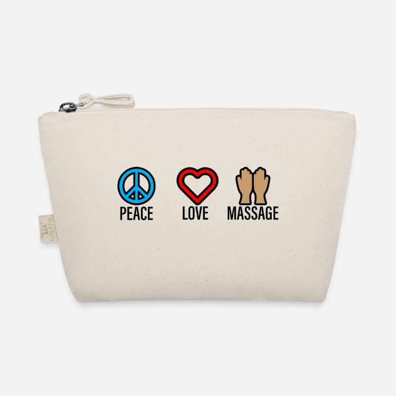 Peace Love Massage 2 Bio-Täschchen