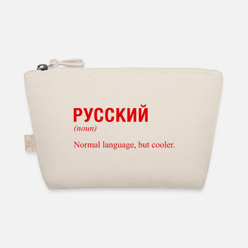 RUSSIAN Cyrillic language Organic Pouch