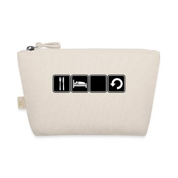 Eat Sleep Repeat - Organic Pouch - nature - Front