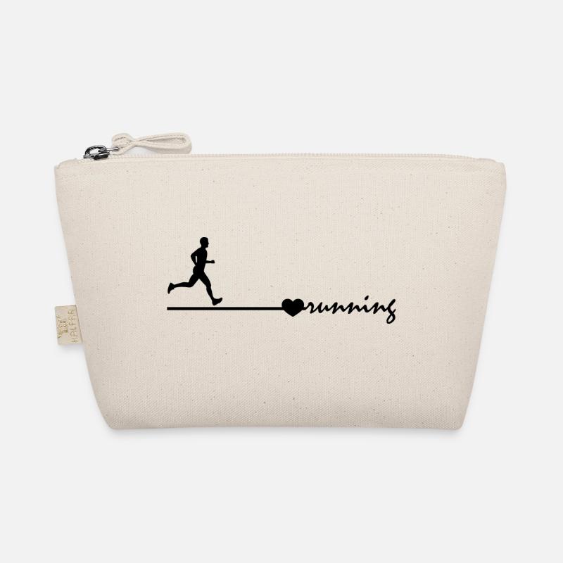 Marathon Running Run jogging - Bio-Täschchen - Natur
