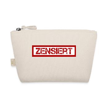 Zensiert Zensurbalken Design - Bio-Täschchen - Natur - Vorne