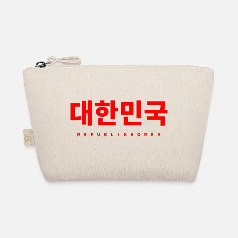 Korea Südkorea Koreanisch - Bio-Täschchen - Natur