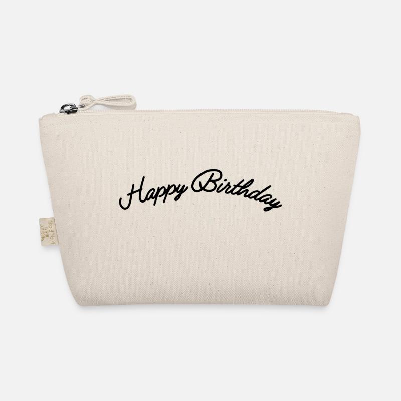 Happy Birthday - Bio-Täschchen - Natur