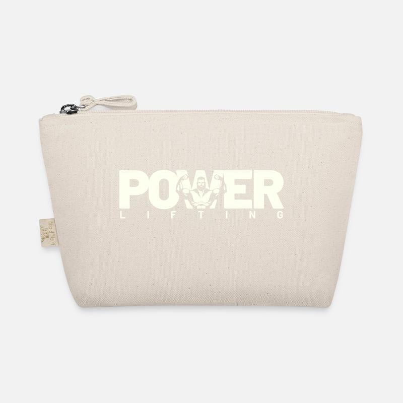 power lifting white Organic Pouch