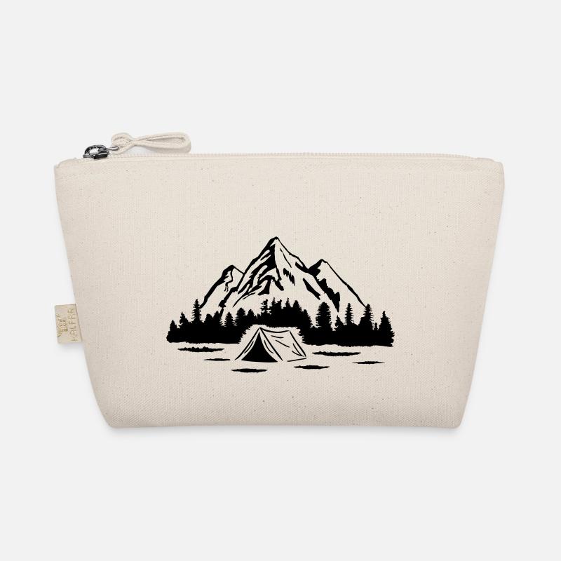 Camping Abenteuer, Berge und Wald Bio-Täschchen