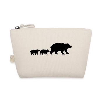 Bear Family Children - Organic Pouch - nature - Front