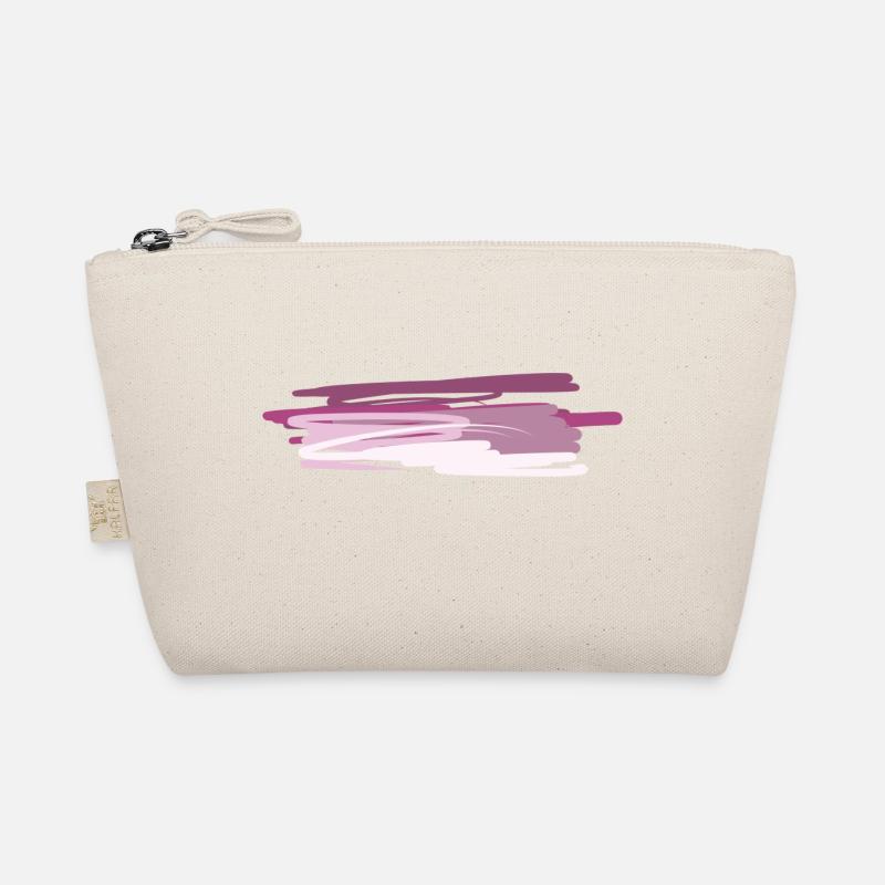 bottom line pink strokes bottom line Organic Pouch
