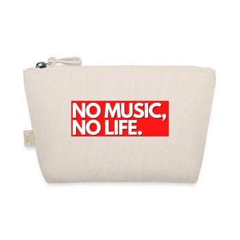 NO MUSIC. NO LIFE ! - Bio-Täschchen - Natur - Vorne