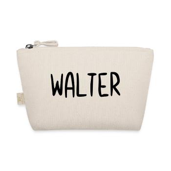 Walter Custom Name Schriftart Text Geburtstag - Bio-Täschchen - Natur - Vorne