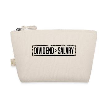 Dividend Over Salary Stock Market Shareholder Fina - Bio-Täschchen - Natur - Vorne