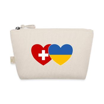 Ukraine Suisse Flag Heart - Trousse biologique - nature - Devant