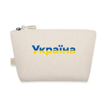 Україна blau gelb - Bio-Täschchen - Natur - Vorne