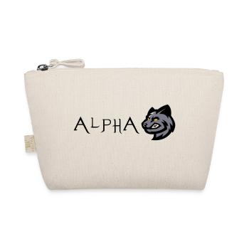 Wolf Wolf Alpha - Bio-Täschchen - Natur - Vorne
