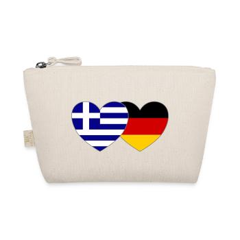 Grèce Allemagne Drapeau Cœur - Trousse biologique - nature - Devant
