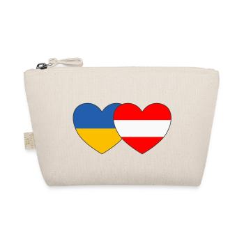 Ukraine Autriche Drapeau Cœur - Trousse biologique - nature - Devant