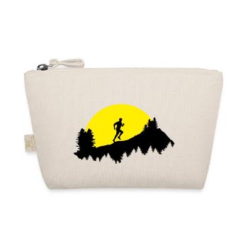 Trail running, running, runner, man - Organic Pouch - nature - Front