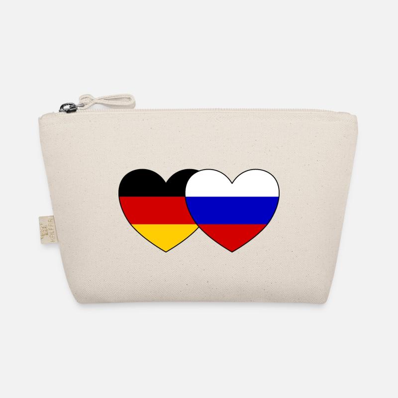 Allemagne Russie Drapeau Cœur Trousse biologique