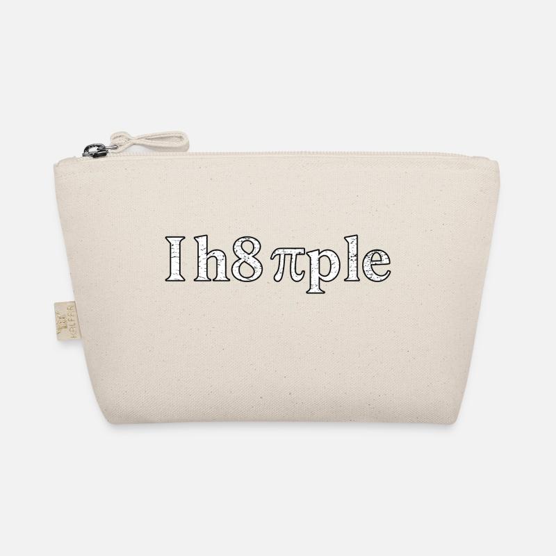 Lustiger und cleverer Spruch I HATE PEOPLE - Bio-Täschchen - Natur