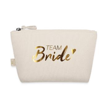 Team Bride Schriftzug - Bio-Täschchen - Natur - Vorne