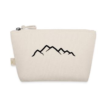 Mountains Silhouette Climbing - Organic Pouch - nature - Front