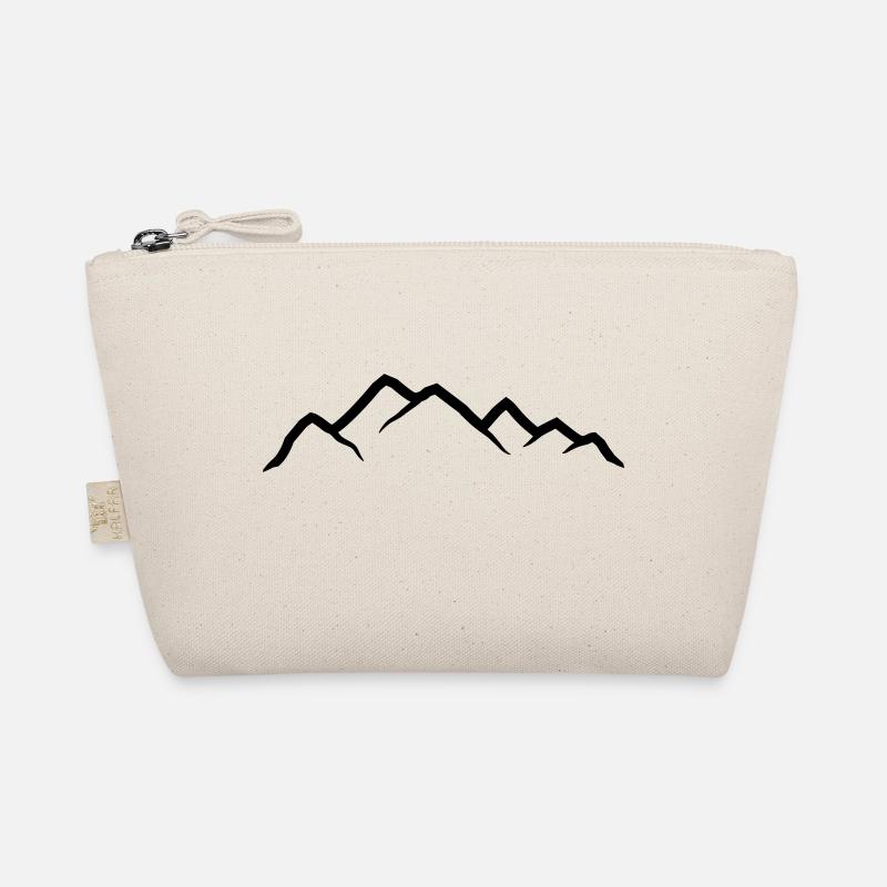 Mountains Silhouette Climbing Organic Pouch