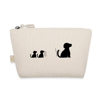 Chiens assis bien élevés en famille - Trousse biologique - nature - Devant